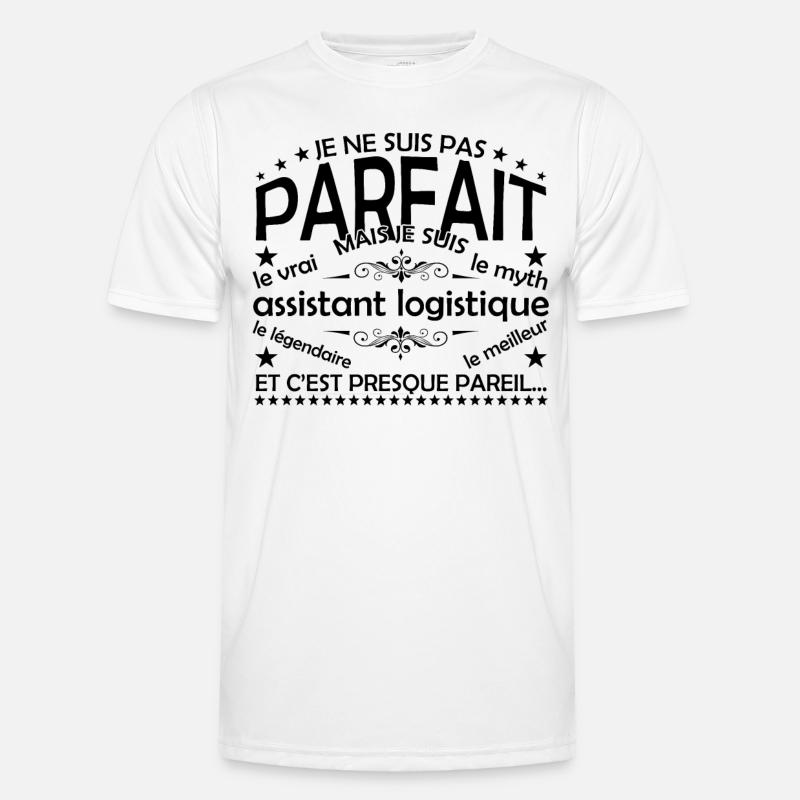 Logistik-Assistent Geschenk Logistik-Assistent l - Männer Funktions-T-Shirt - Weiß