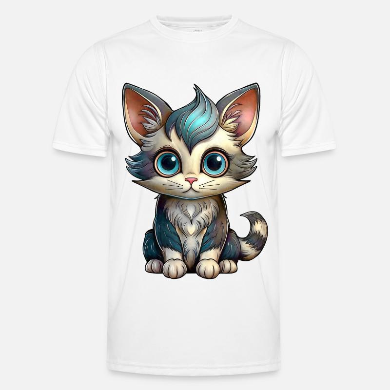 Kätzchen Männer Funktions-T-Shirt