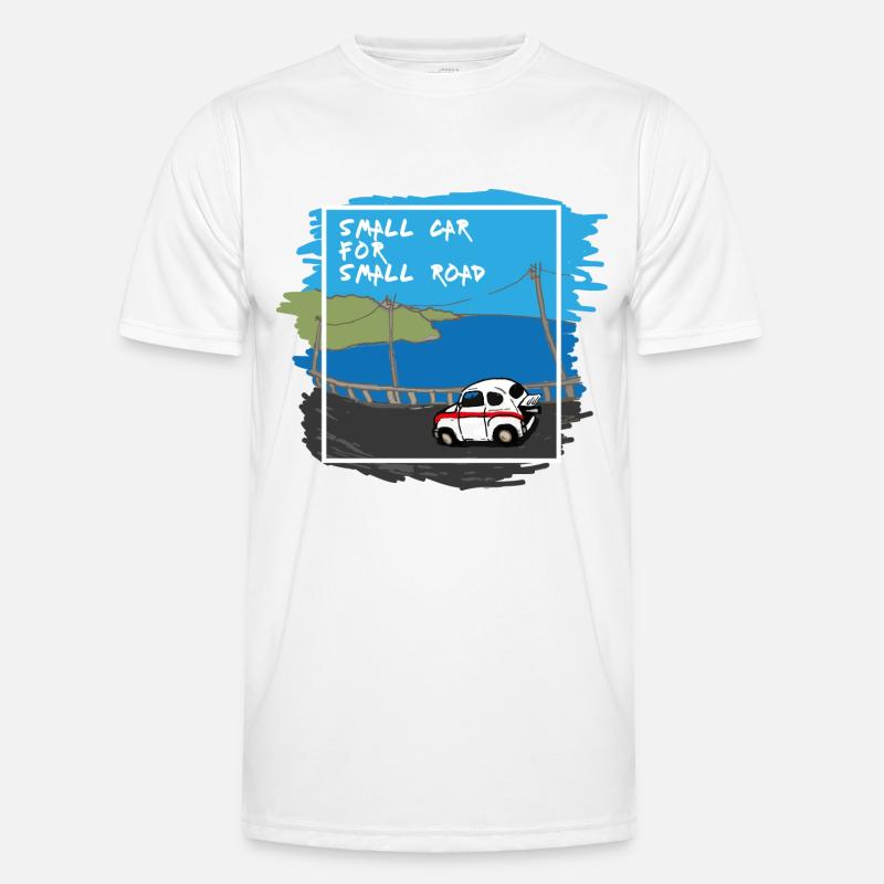 Kleines Auto - Männer Funktions-T-Shirt - Weiß
