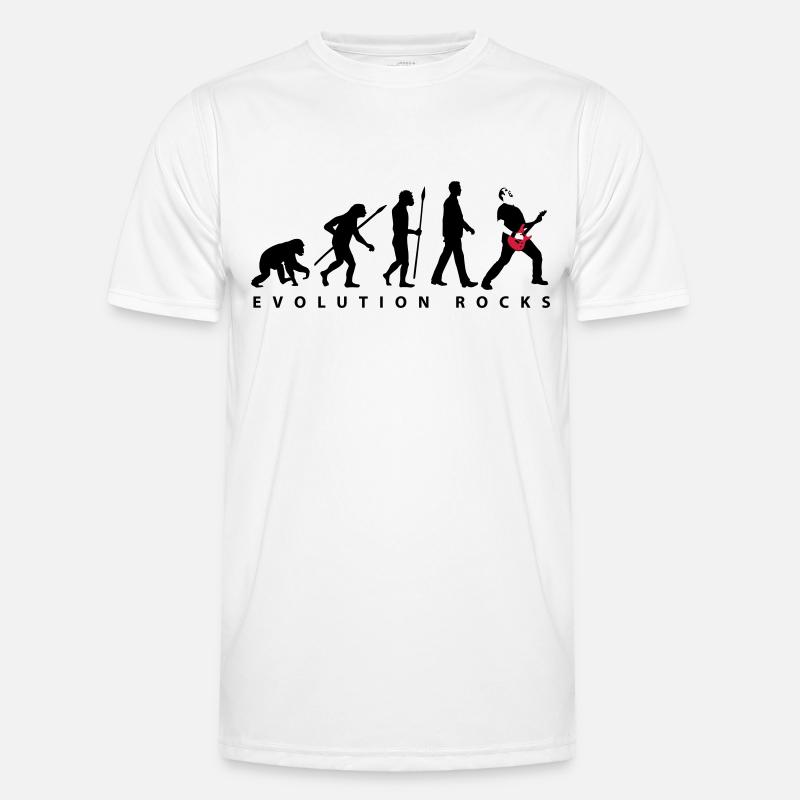 evolution_rocks_032012_b_2c - Männer Funktions-T-Shirt - Weiß