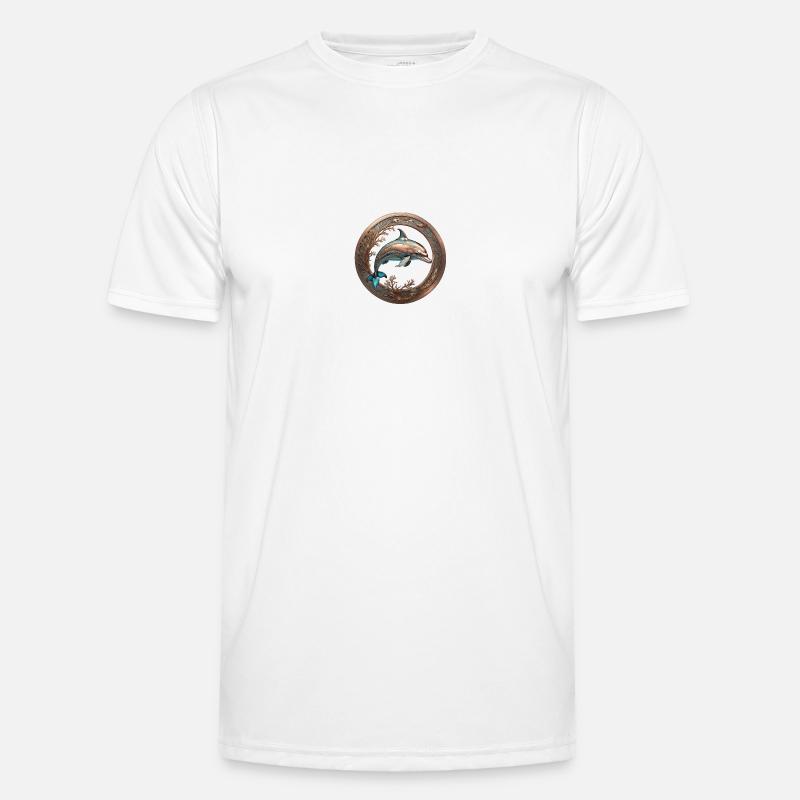 The Bronze Dolphin Männer Funktions-T-Shirt