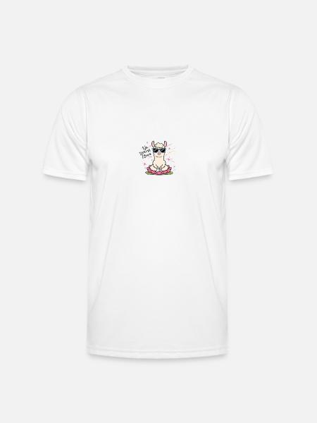 Pas de drame Lama - T-shirt sport Homme - blanc