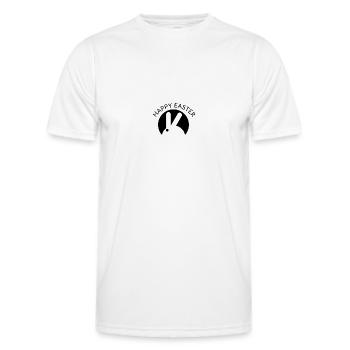 Joyeuses Pâques - T-shirt sport Homme - blanc - Devant - AI Model Male 178 dark (178cm)