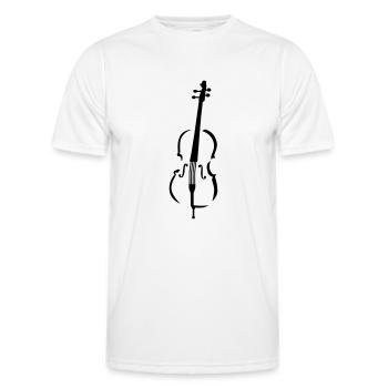 Cello - Men's Functional T-Shirt - white - Front - AI Model Male 178 dark (178cm)