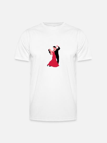 tanzpaar_f_3c - Men's Functional T-Shirt - white