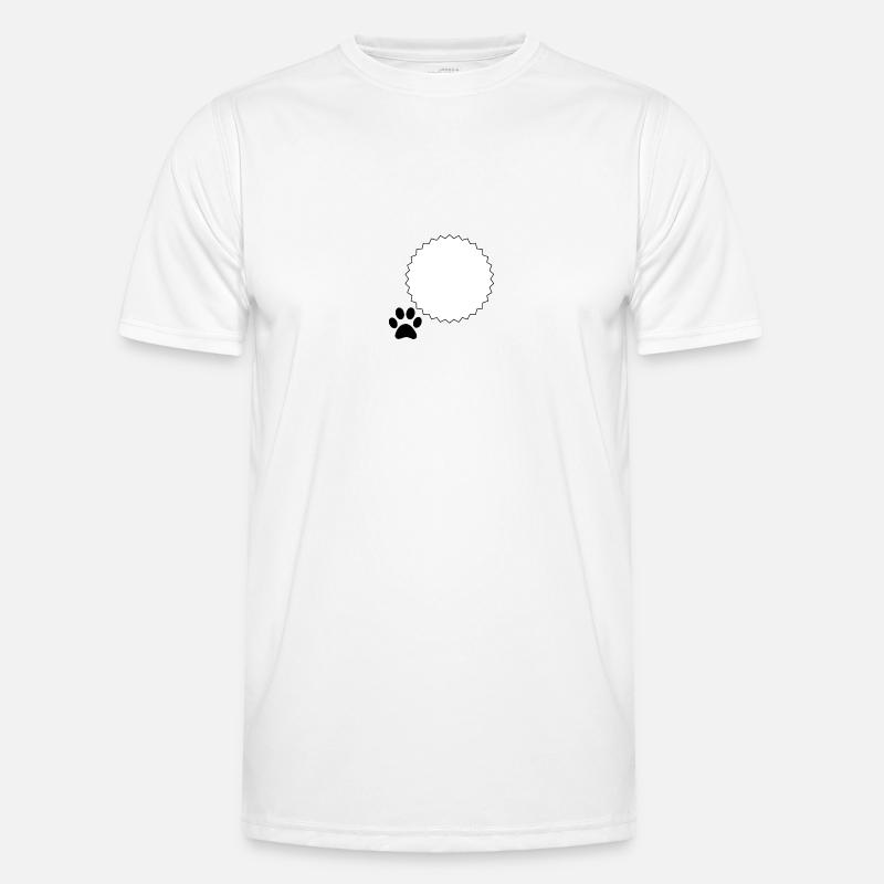 Template Sun Frame Paw Print Design Men's Functional T-Shirt