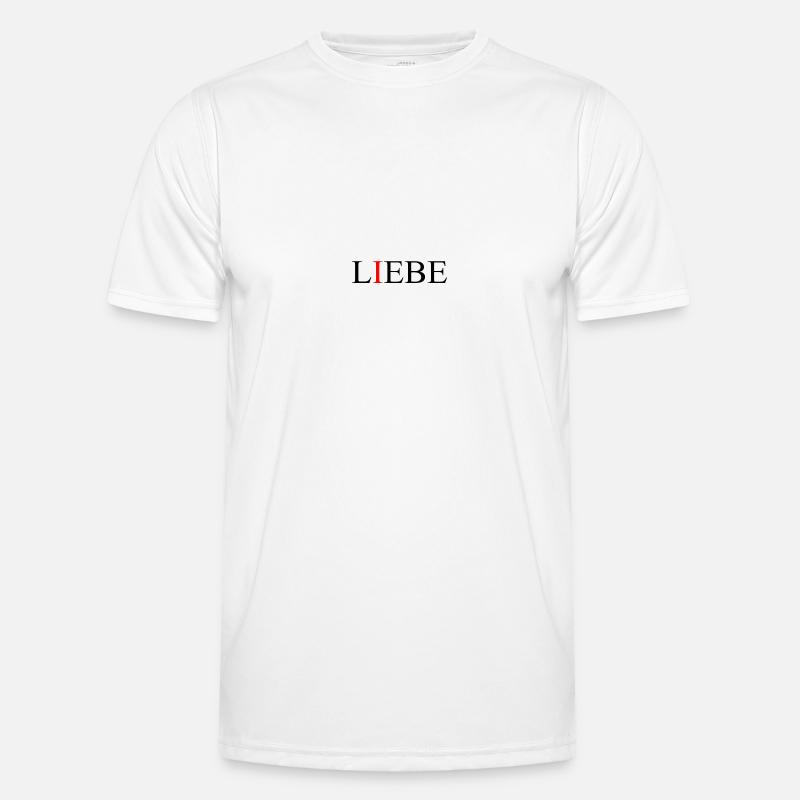 Liebe und Lebe Männer Funktions-T-Shirt