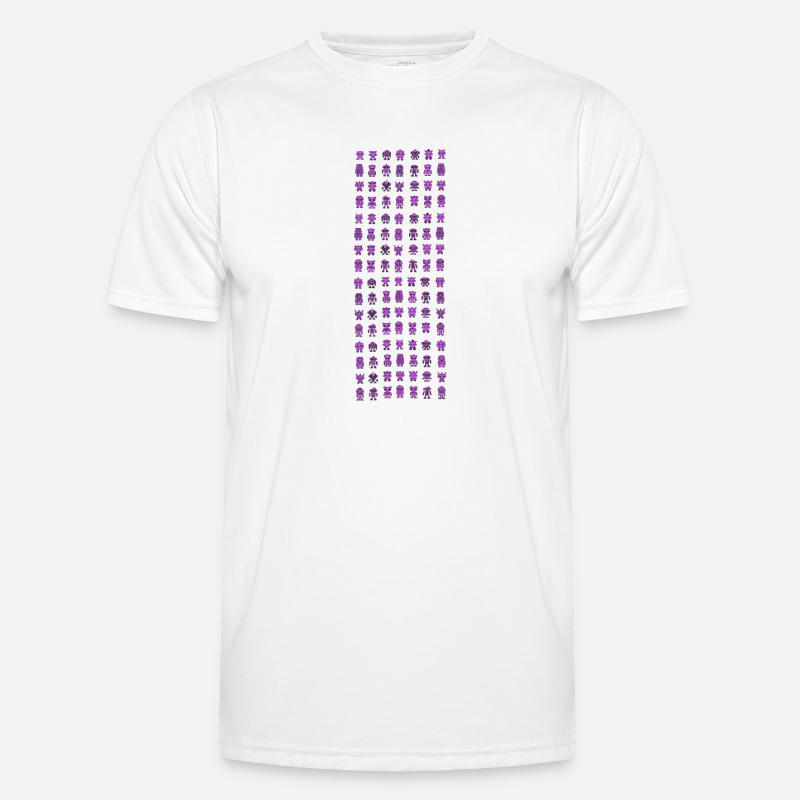 Robot Pattern Robot Pattern - Men's Functional T-Shirt - white