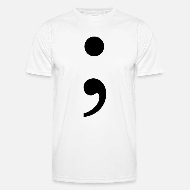 Semicolon - Men's Functional T-Shirt - white