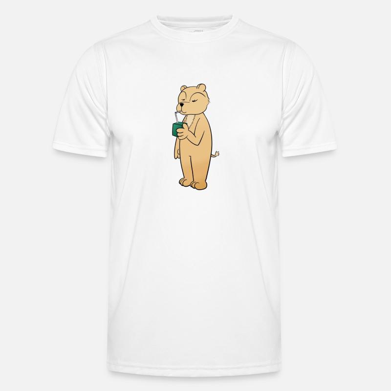 Trinkpäckchen - Männer Funktions-T-Shirt - Weiß