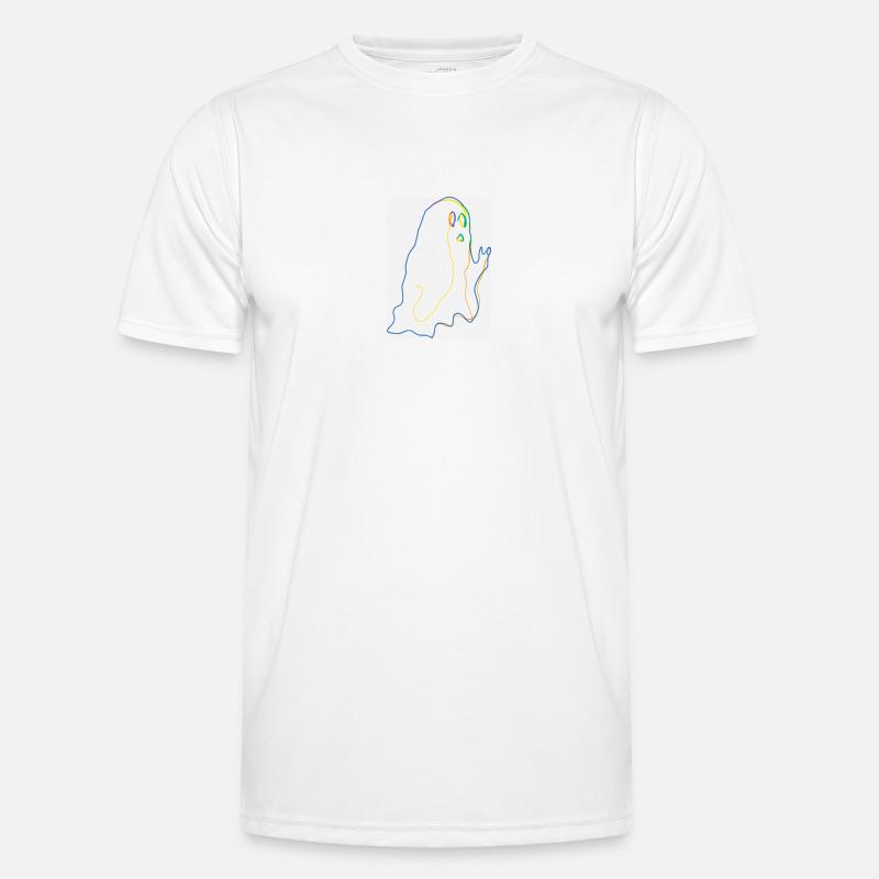 Bunter Geist Männer Funktions-T-Shirt