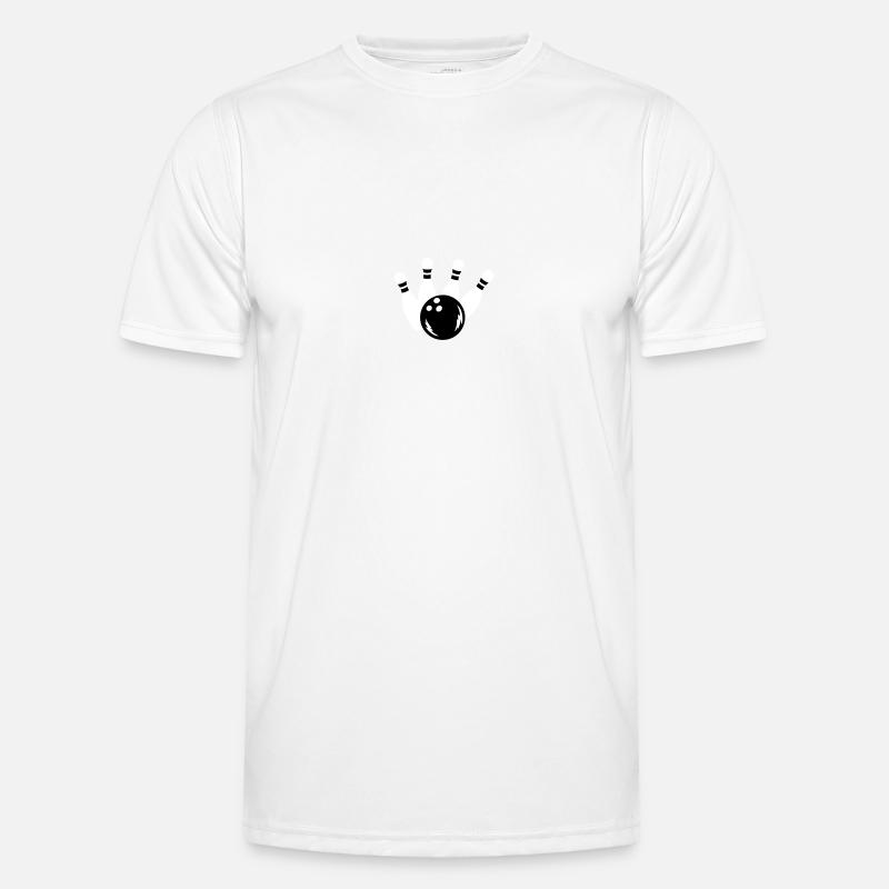 Bowling - Men's Functional T-Shirt - white
