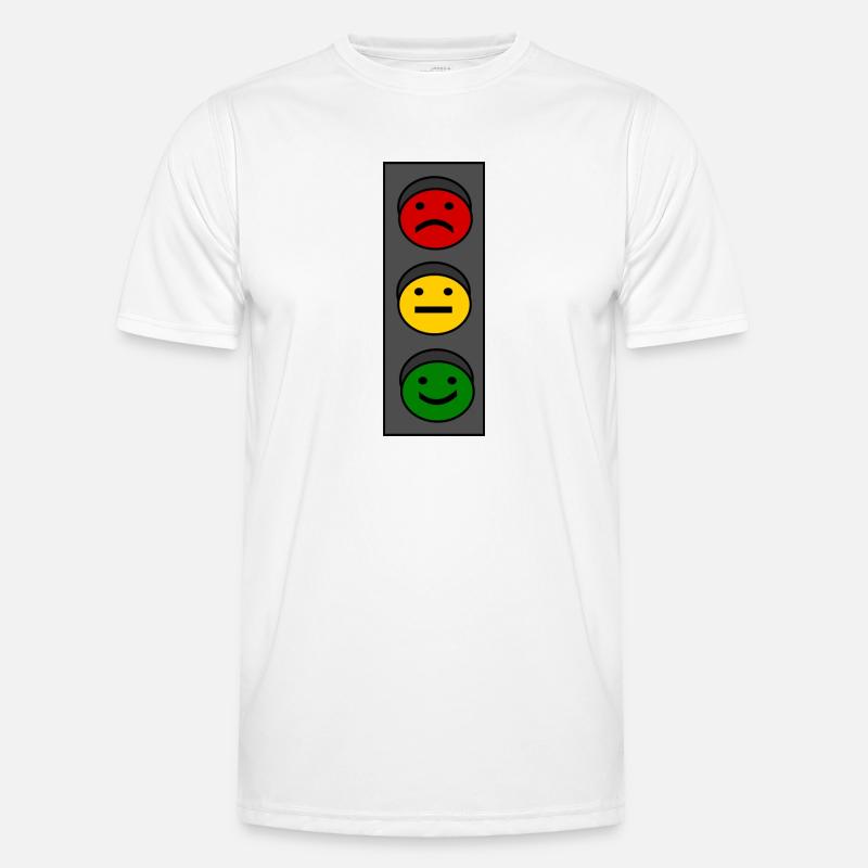 Traffic light emoticons Men's Functional T-Shirt