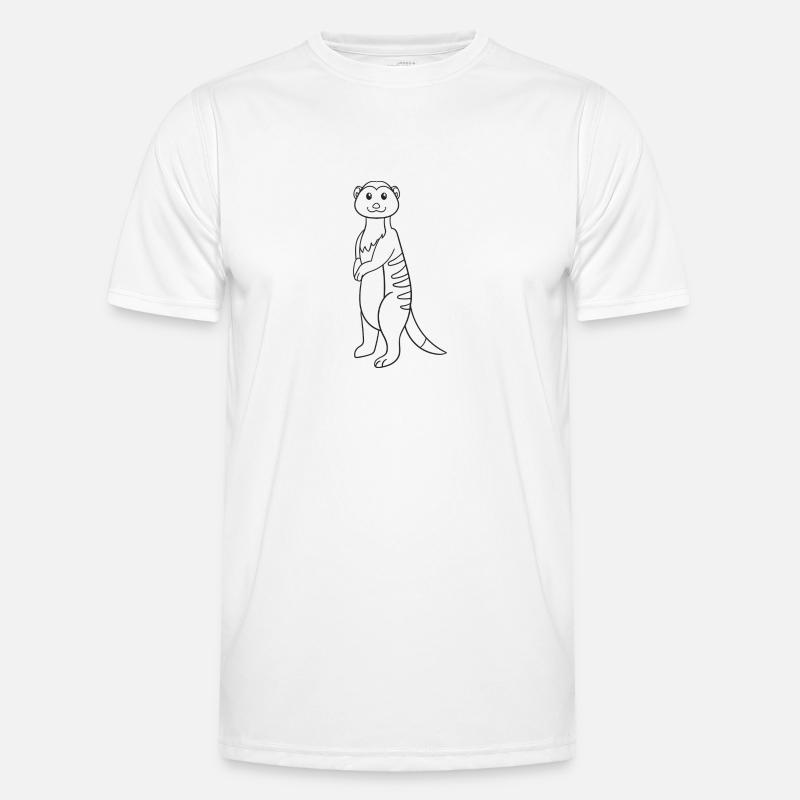 Erdmännchen, Geschenk, Geschenkidee - Männer Funktions-T-Shirt - Weiß
