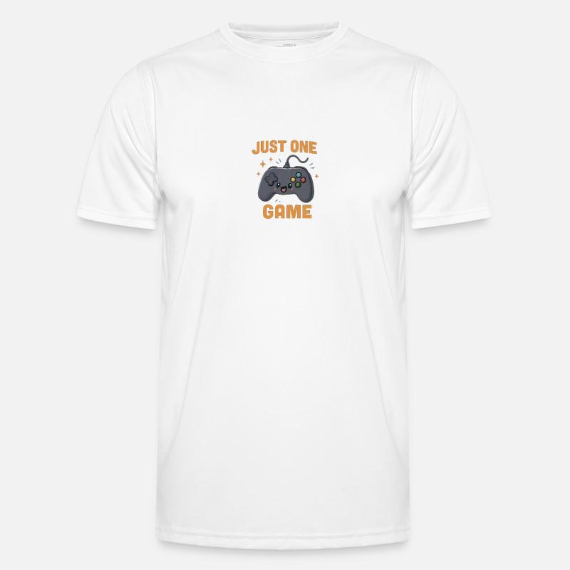 Just One Game – Cute Kawaii Controller - Men's Functional T-Shirt - white