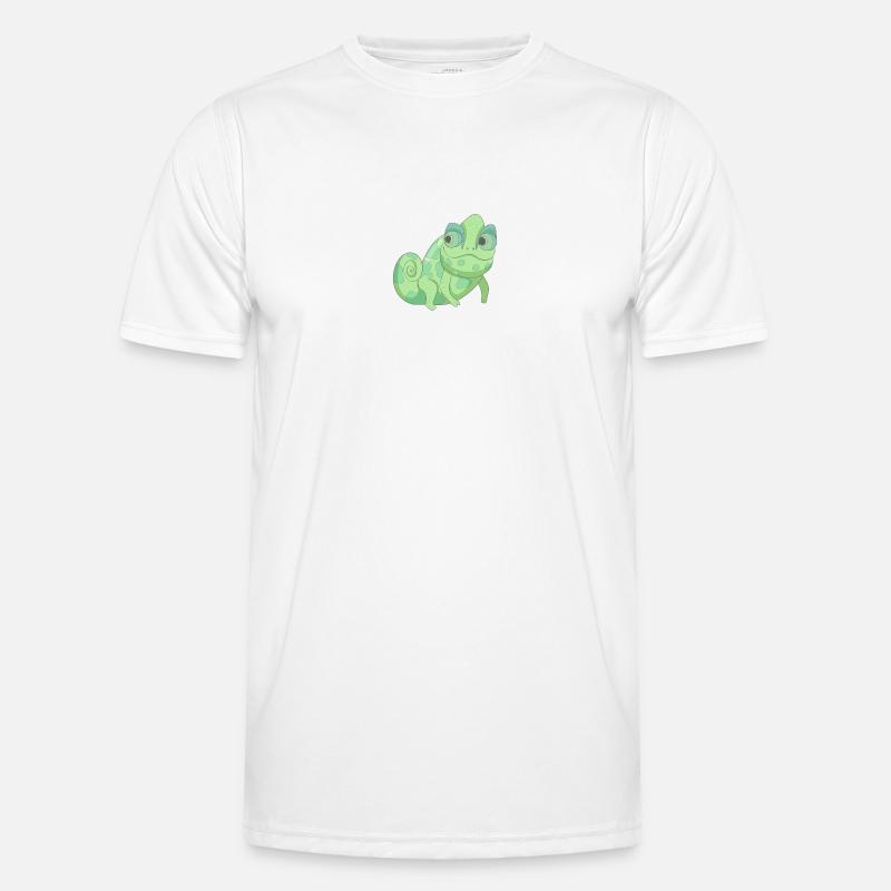 Chaméléon vert T-shirt sport Homme