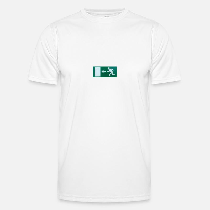 exit - Männer Funktions-T-Shirt - Weiß