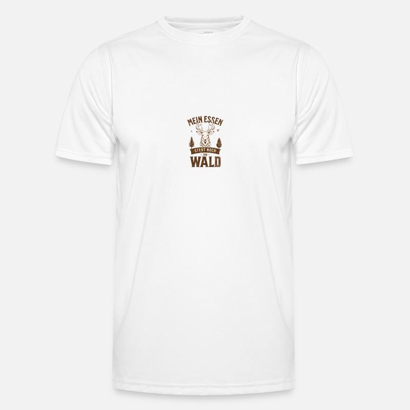 Jagdsprüche Jagdspruch - Männer Funktions-T-Shirt - Weiß