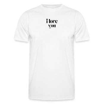 Ich liebe dich - Männer Funktions-T-Shirt - Weiß - Vorne - AI Model Male 178 dark (178cm)