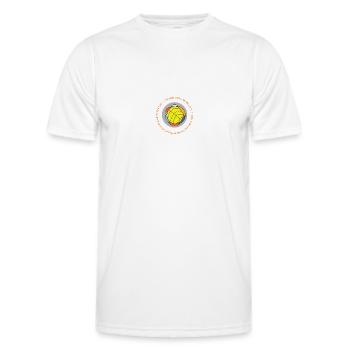 i cannot do anything without your cooperation - Men's Functional T-Shirt - white - Front - AI Model Male 178 dark (178cm)