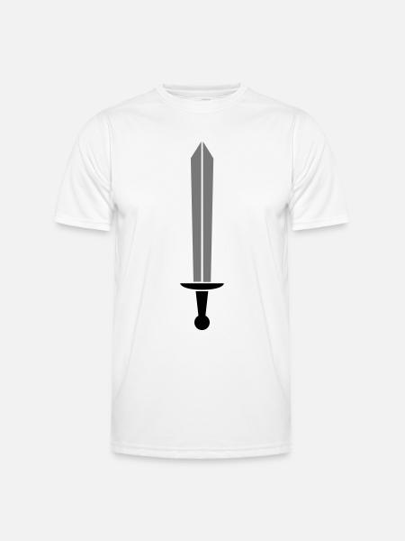 bichrome sword - Men's Functional T-Shirt - white