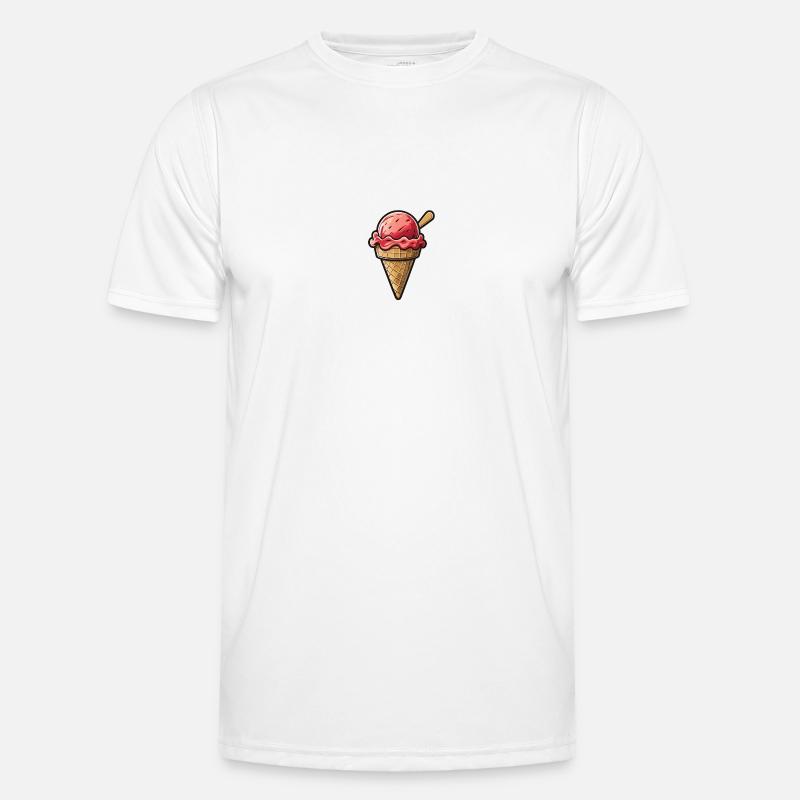 Eis - Männer Funktions-T-Shirt - Weiß