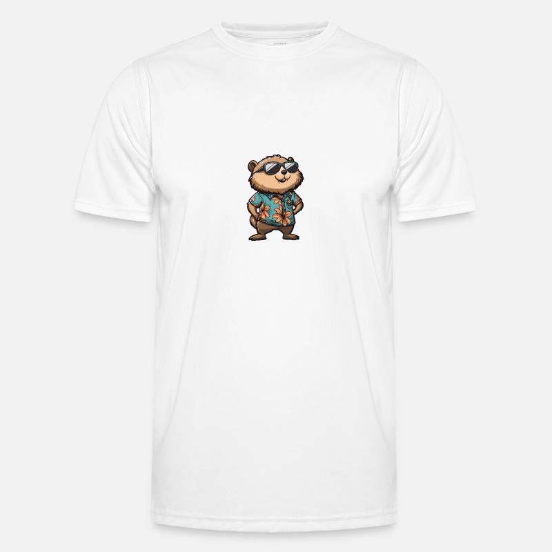 Biber Comic Cool Sommer Männer Funktions-T-Shirt