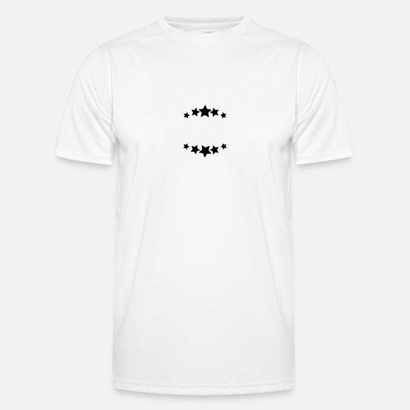 Sterne //Emblem //Textfeld //Logo //Symbol //Bogen Männer Funktions-T-Shirt
