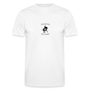 Weltbester Reitlehrer Dressur - Männer Funktions-T-Shirt - Weiß - Vorne - AI Model Male 178 dark (178cm)