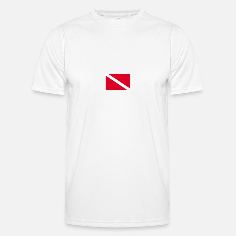 Drapeau de plongée T-shirt sport Homme