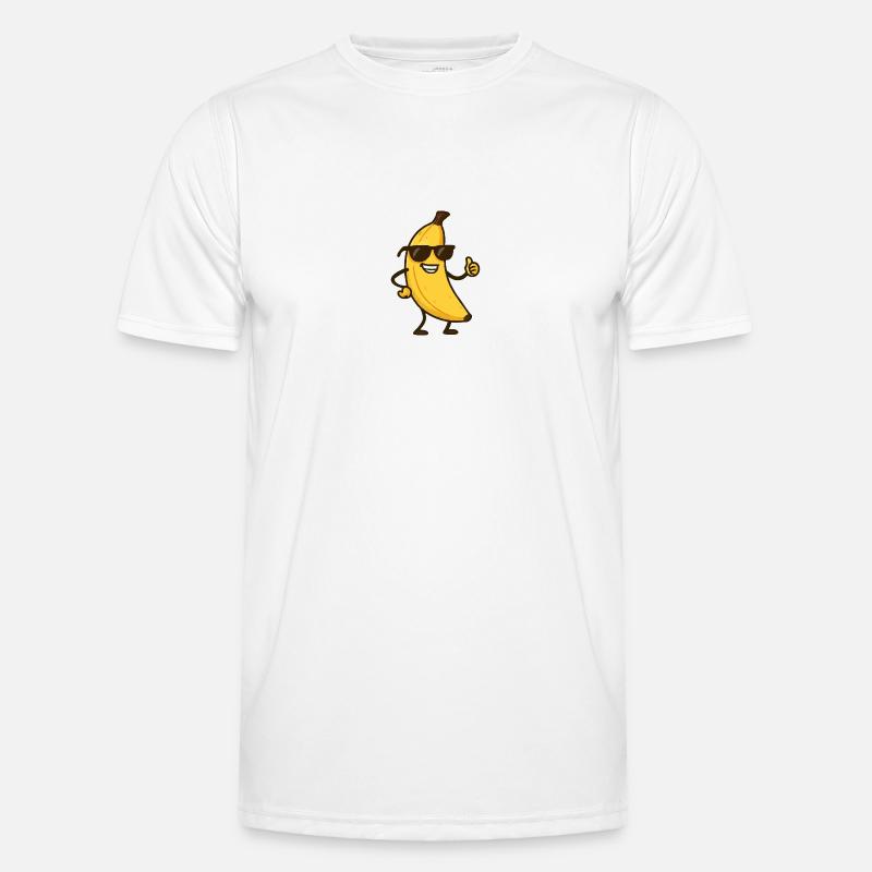 Bande dessinée banane - T-shirt sport Homme - blanc