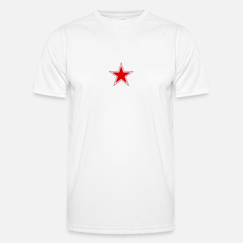 Roter Stern Männer Funktions-T-Shirt