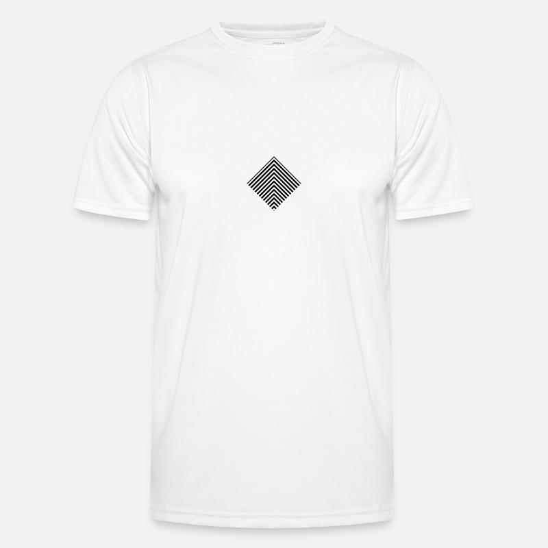 Pattern design square - Men's Functional T-Shirt - white