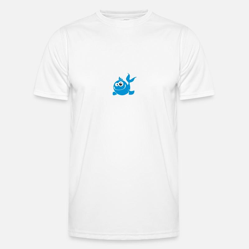 fish boy - Männer Funktions-T-Shirt - Weiß