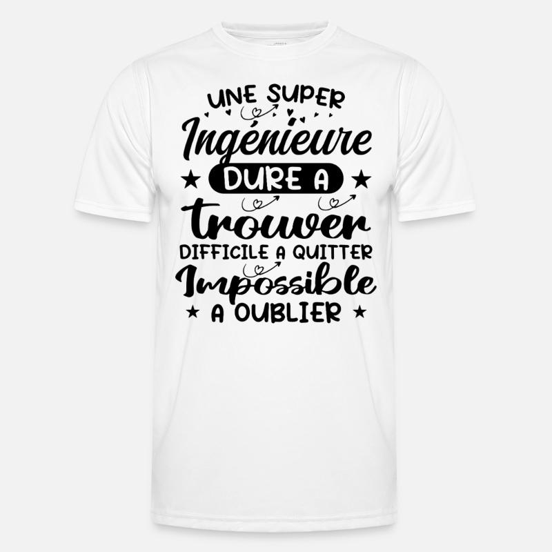 A Super Engineer - Engineer Gift - Men's Functional T-Shirt - white