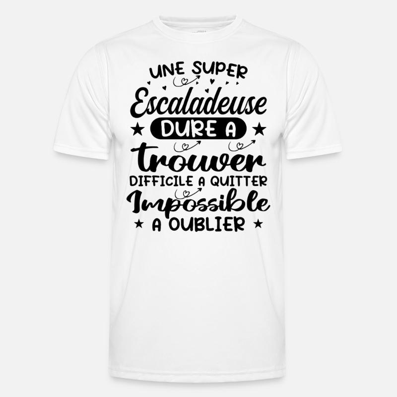 Ein Superkletterer - Kletterer Geschenk - Männer Funktions-T-Shirt - Weiß