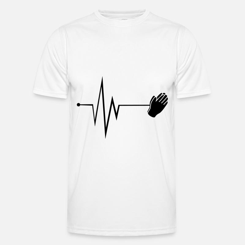 Pulse Hands Icon - Men's Functional T-Shirt - white