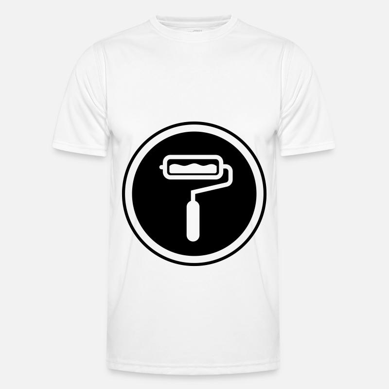 Painter Silhouette icon - Men's Functional T-Shirt - white