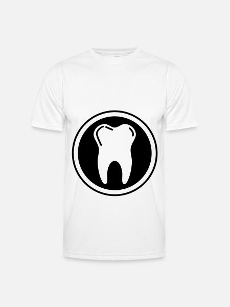 Zahn icon symbol - Männer Funktions-T-Shirt - Weiß