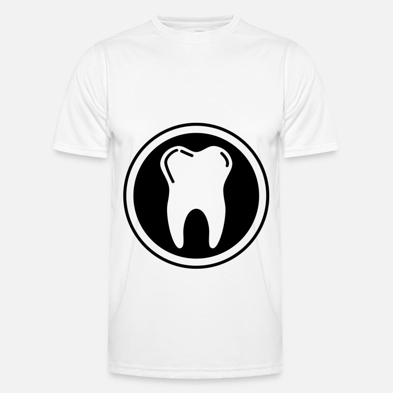 Tooth icon symbol - Men's Functional T-Shirt - white