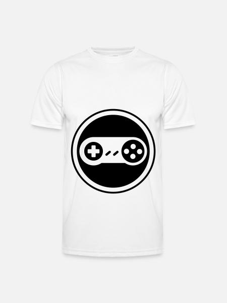 Gamepad Icon Gamer - Men's Functional T-Shirt - white