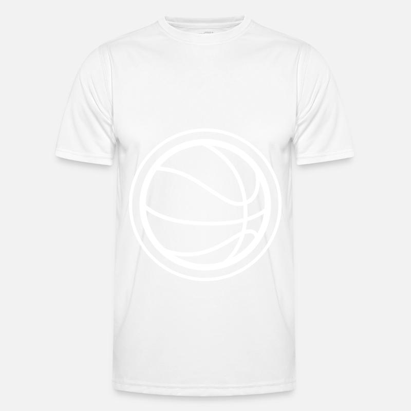 Basketball symbol - Männer Funktions-T-Shirt - Weiß