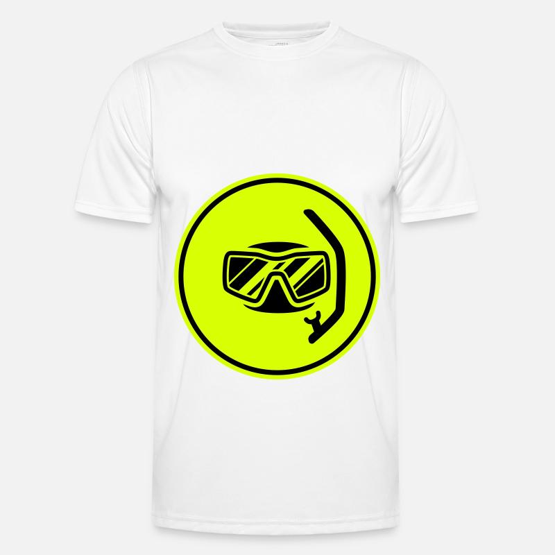Diving goggles circle icon Men's Functional T-Shirt
