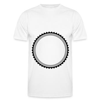 kreis emblem - Männer Funktions-T-Shirt - Weiß - Vorne - AI Model Male 178 dark (178cm)