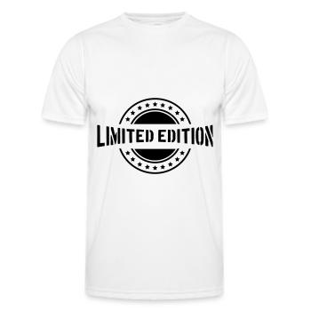 Limited Edition - Men's Functional T-Shirt - white - Front - AI Model Male 178 dark (178cm)