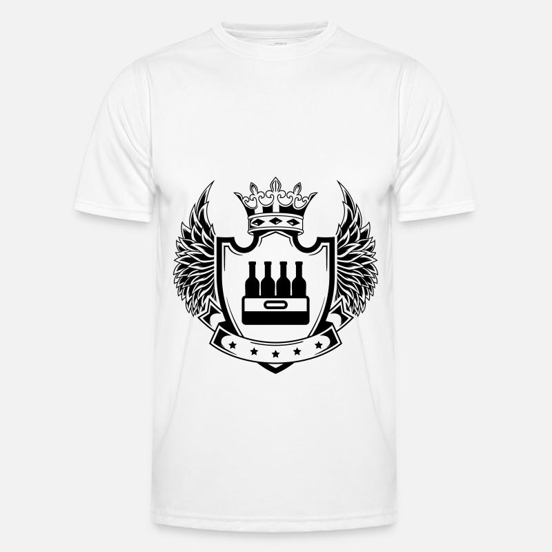 Caisse de bouteille de bière T-shirt sport Homme