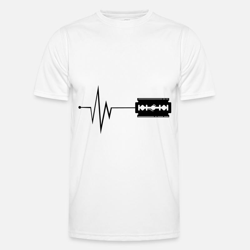 Razor blade pulse - Men's Functional T-Shirt - white