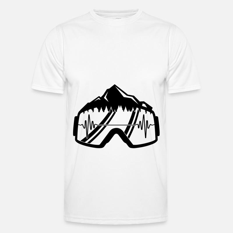 ski goggles pulse Men's Functional T-Shirt