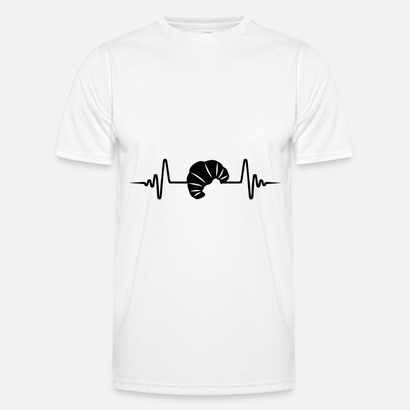 Croissant Symbol Pulse - Men's Functional T-Shirt - white