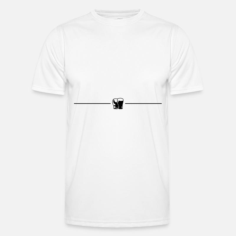 Boxing Gloves Line - Men's Functional T-Shirt - white